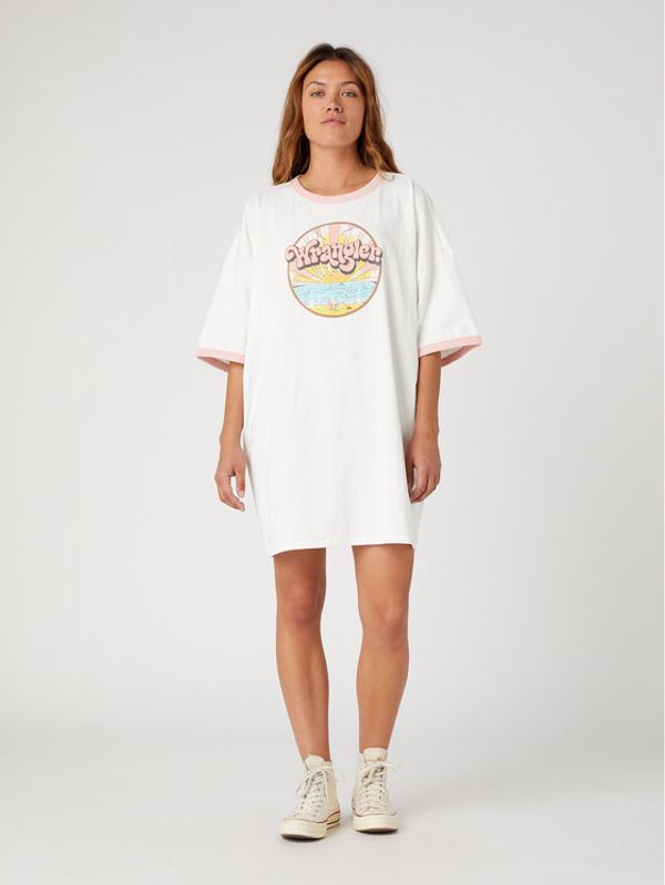 Wrangler Wrangler Ежедневна рокля W9P7EEW02 112331955 Екрю Oversize