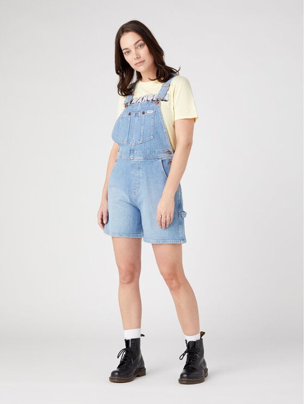 Wrangler Wrangler Гащеризон с презрамки W25OEL44G 112328907 Син Regular Fit