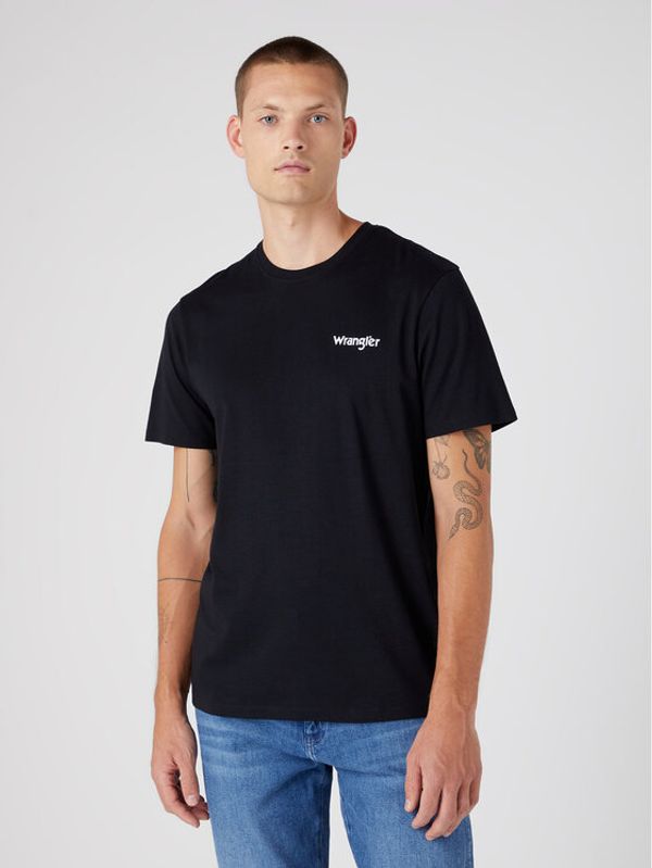 Wrangler Wrangler Комплект 2 тишъртки W7BZFQE12 112334265 Черен Regular Fit