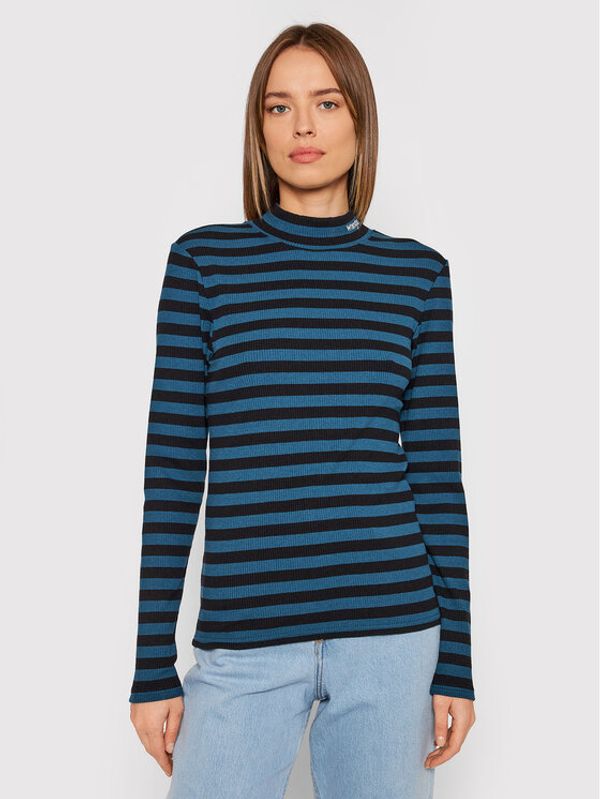 Wrangler Wrangler Поло Baby Tee W7R1DGXCE Син Slim Fit