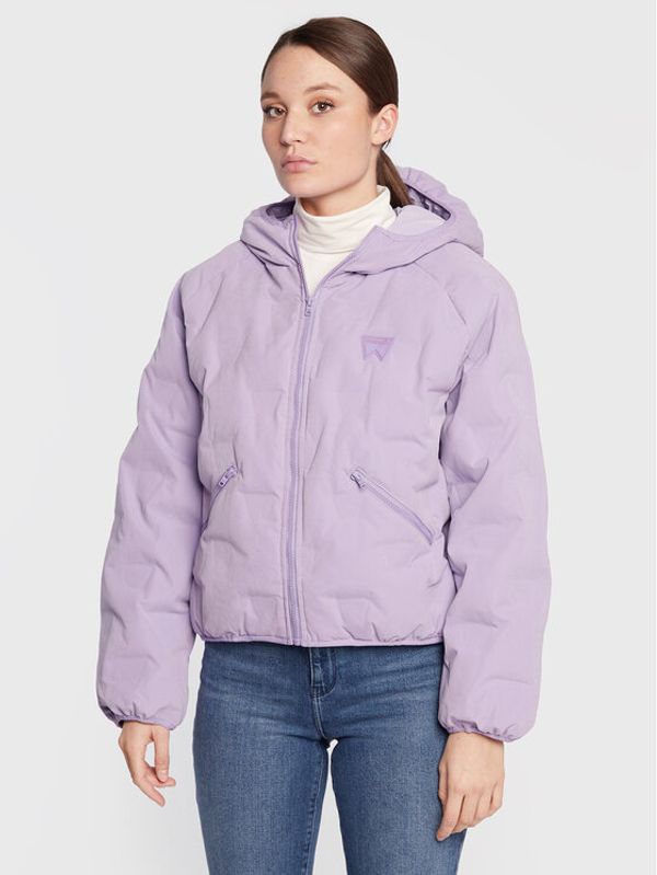 Wrangler Wrangler Пухено яке Logo W4N0X7P54 112319273 Виолетов Relaxed Fit