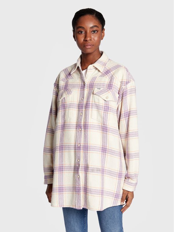 Wrangler Wrangler Риза Jumbo W52L8QXWW 112321355 Виолетов Relaxed Fit