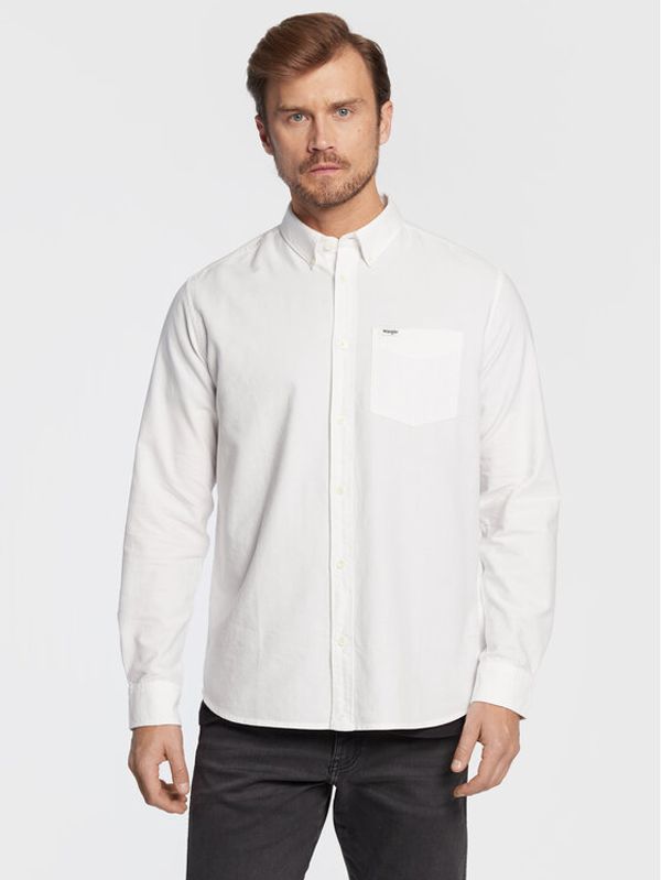 Wrangler Wrangler Риза W5B1BM989 112323745 Бял Regular Fit