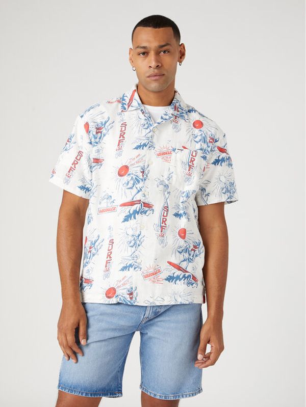 Wrangler Wrangler Риза W5D5OPW02 112330811 Бял Regular Fit