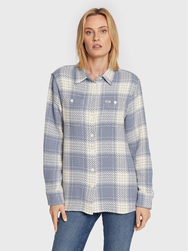 Wrangler Wrangler Риза W5P4CUX4Q Син Relaxed Fit