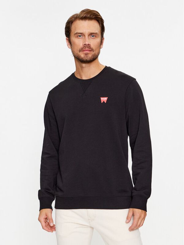 Wrangler Wrangler Суитшърт 112341201 Черен Regular Fit