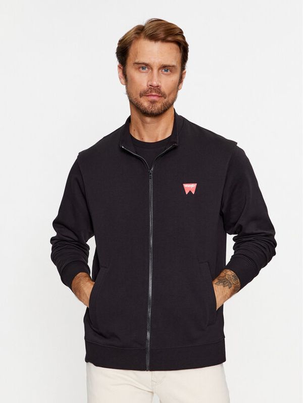 Wrangler Wrangler Суитшърт 112341208 Черен Regular Fit