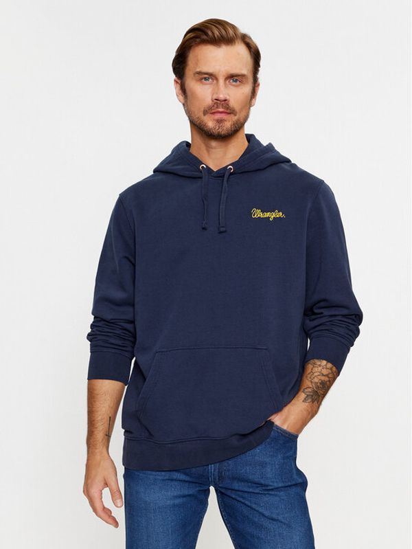 Wrangler Wrangler Суитшърт 112341241 Син Relaxed Fit