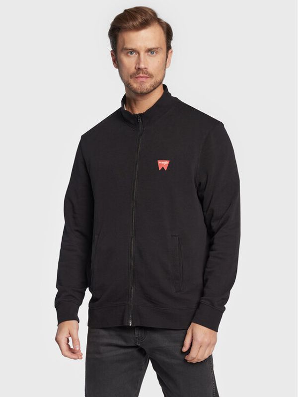 Wrangler Wrangler Суитшърт Funnel W663HA100 112320250 Черен Regular Fit