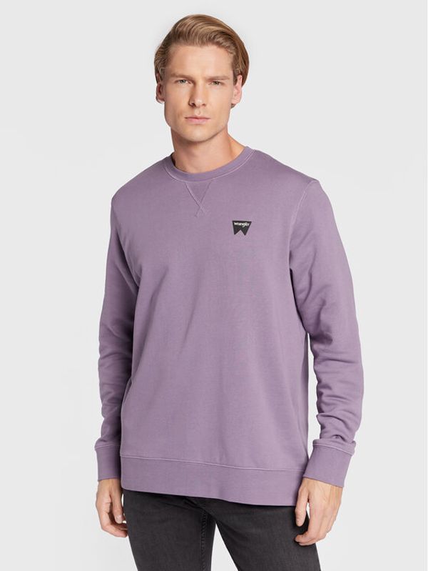 Wrangler Wrangler Суитшърт Sign Of Crew W661HAP50 112320262 Виолетов Regular Fit