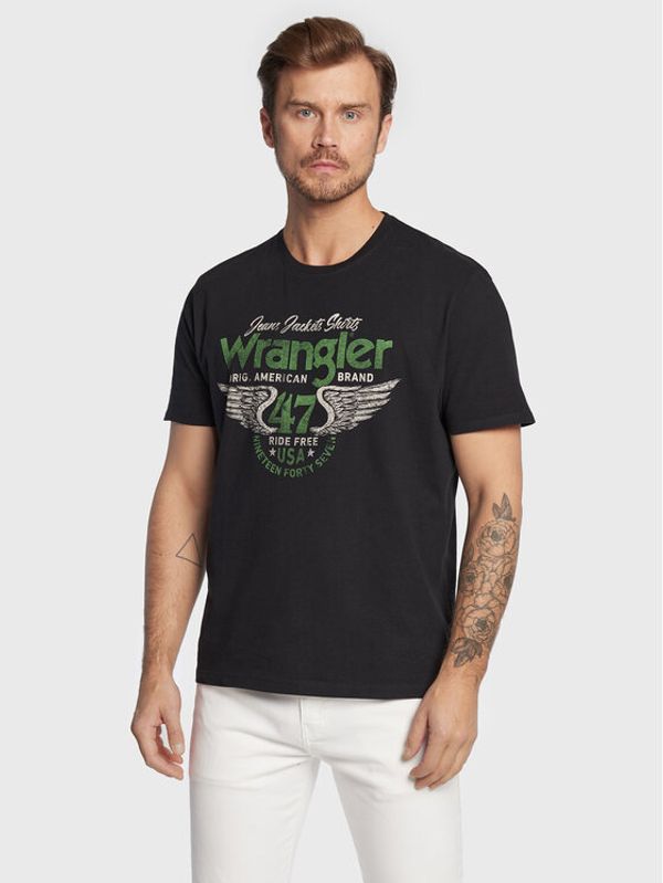 Wrangler Wrangler Тишърт Americana W70PD3100 112320782 Черен Regular Fit