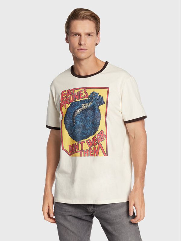 Wrangler Wrangler Тишърт LEON BRIDGES W7CNEEV11 112328326 Екрю Regular Fit