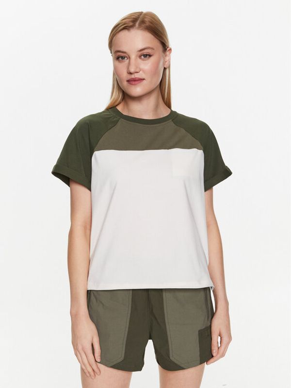 Wrangler Wrangler Тишърт Ss Hibrid WB7HDYX45 112333440 Бял Regular Fit