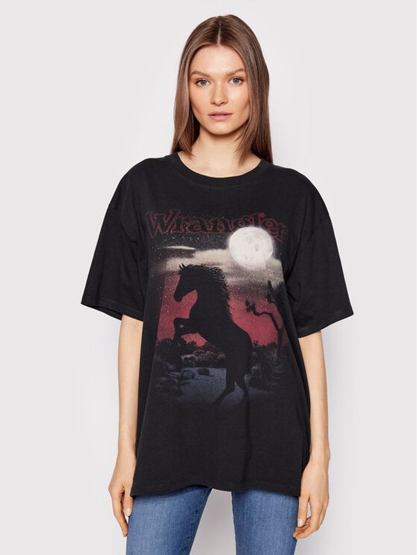 Wrangler Wrangler Тишърт W7R3GFXV6 Черен Oversize