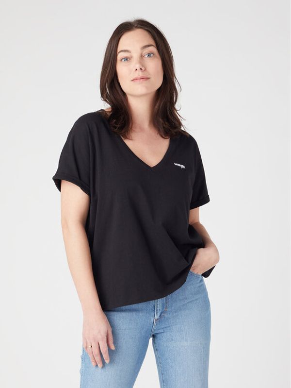 Wrangler Wrangler Тишърт W7XKEV100 112328930 Черен Regular Fit