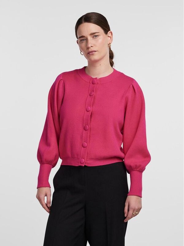 YAS YAS Кардиган 26030699 Розов Regular Fit