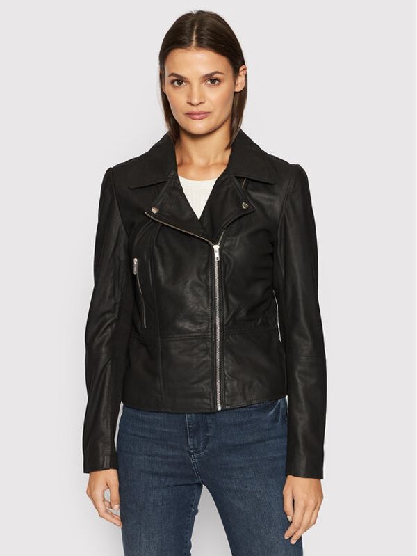 YAS YAS Кожено яке Sophie 26018510 Черен Regular Fit