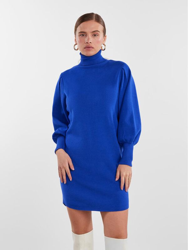 YAS YAS Плетена рокля 26030696 Син Regular Fit