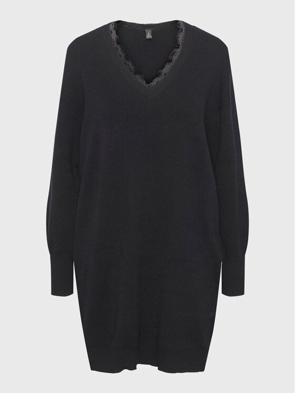 YAS YAS Плетена рокля Bridie 26027634 Черен Loose Fit