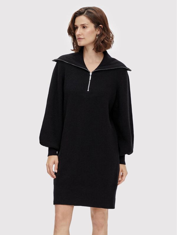 YAS YAS Плетена рокля Dalma 26024412 Черен Regular Fit