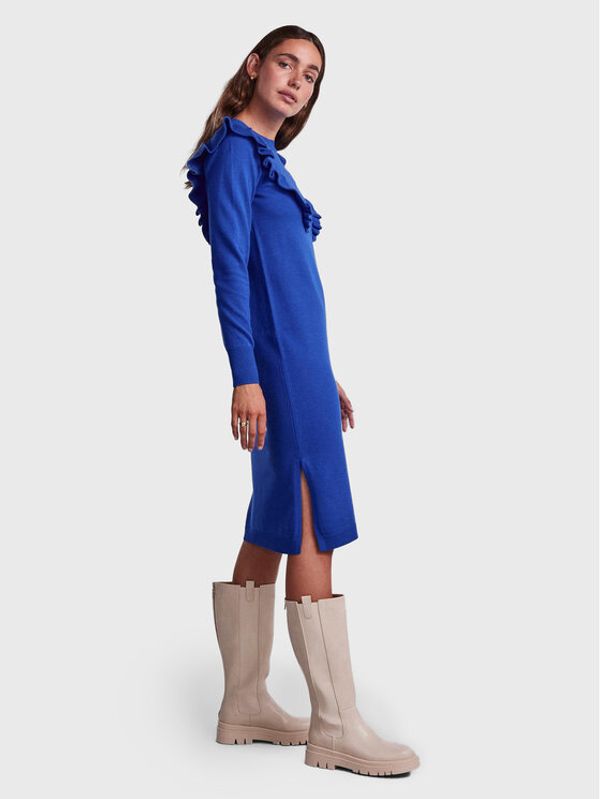 YAS YAS Плетена рокля Hello 26028127 Син Regular Fit