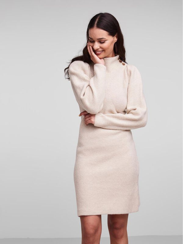 YAS YAS Плетена рокля Joha 26028058 Екрю Regular Fit