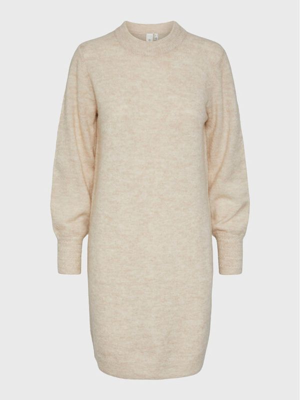 YAS YAS Плетена рокля Julietta 26029090 Бежов Relaxed Fit