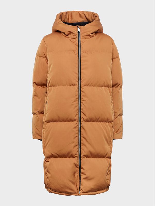 YAS YAS Пухено яке Millys 26017102 Кафяв Regular Fit