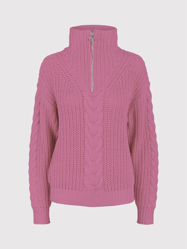 YAS YAS Пуловер Genny 26026263 Розов Regular Fit