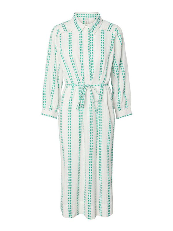 YAS YAS Рокля 26029752 Бял Regular Fit