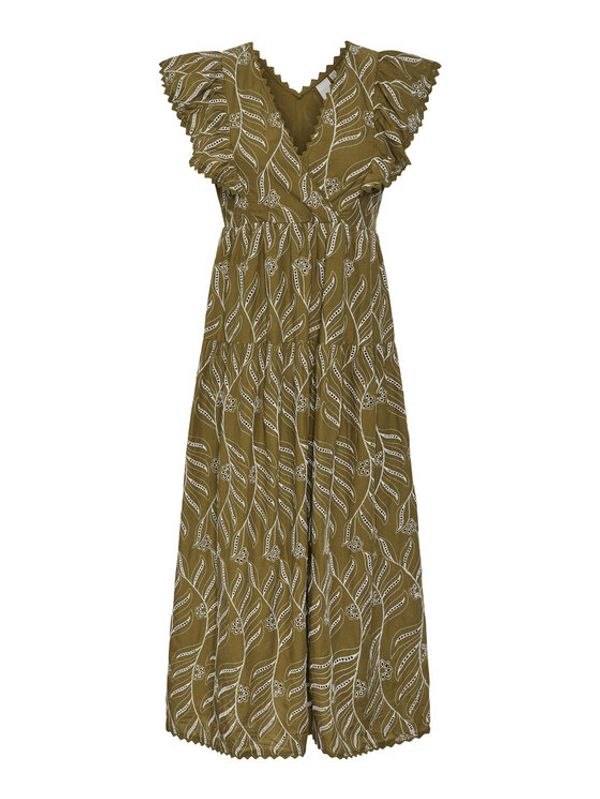 YAS YAS Рокля 26030117 Зелен Regular Fit