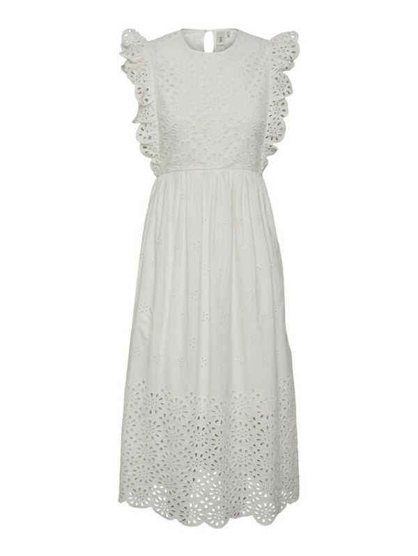 YAS YAS Рокля 26030193 Бял Regular Fit