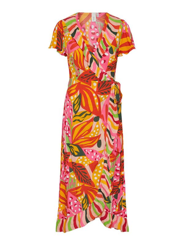 YAS YAS Рокля 26030429 Оранжев Regular Fit