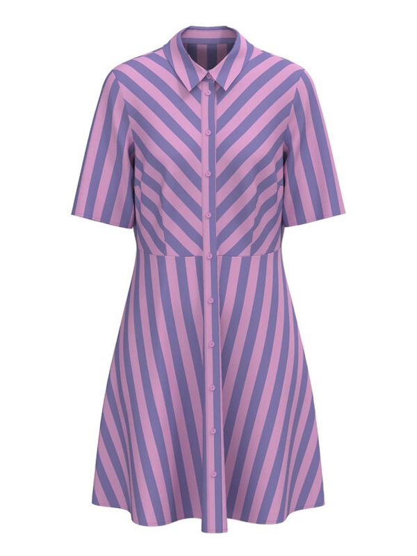 YAS YAS Рокля тип риза 26029347 Виолетов Regular Fit