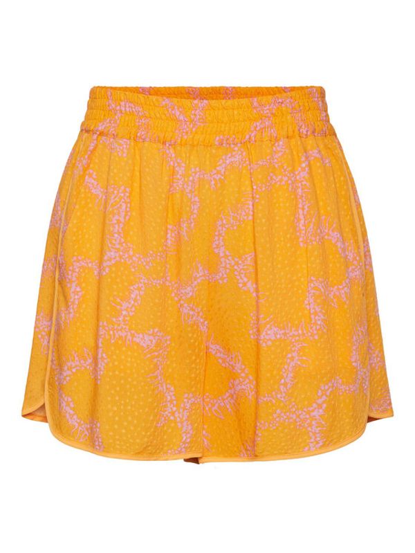 YAS YAS Шорти от плат 26030093 Оранжев Regular Fit