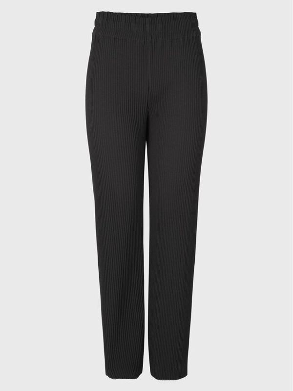 YAS YAS Текстилни панталони 26028051 Черен Regular Fit