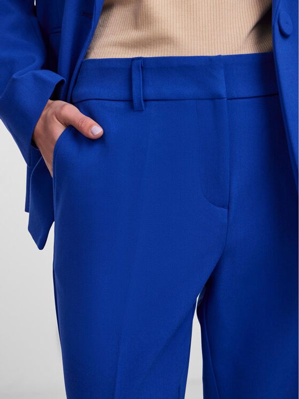 YAS YAS Текстилни панталони 26030744 Син Regular Fit