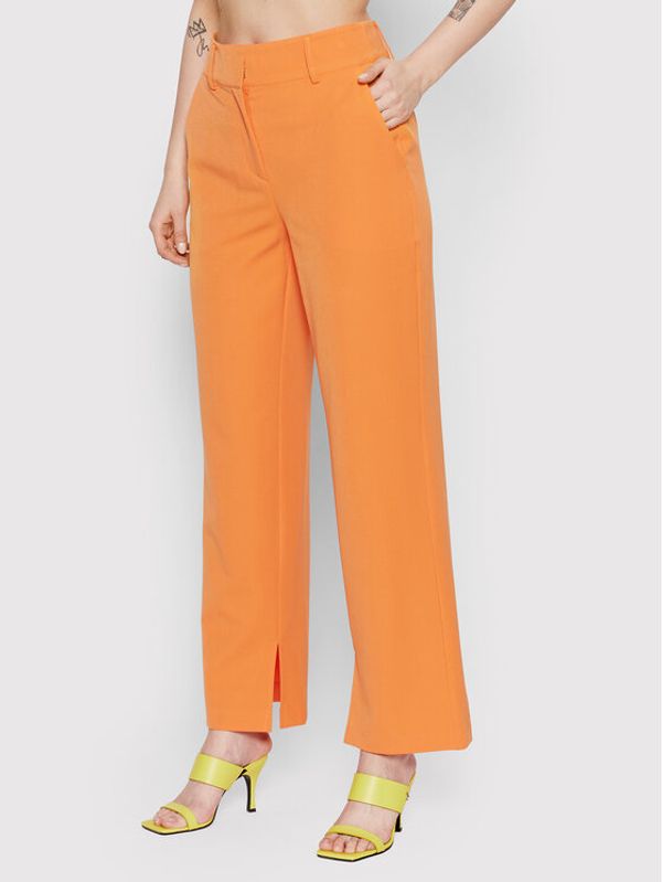 YAS YAS Текстилни панталони Malabo 26027077 Оранжев Relaxed Fit