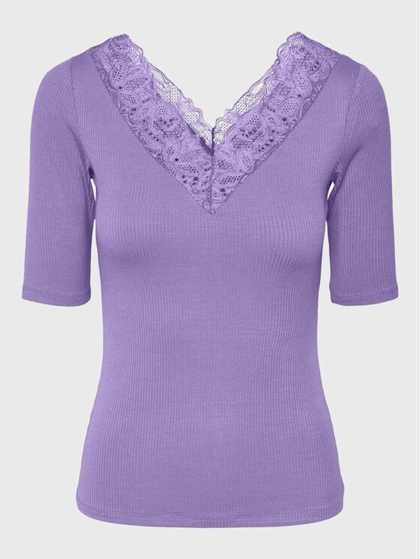 YAS YAS Тишърт 26029255 Виолетов Regular Fit