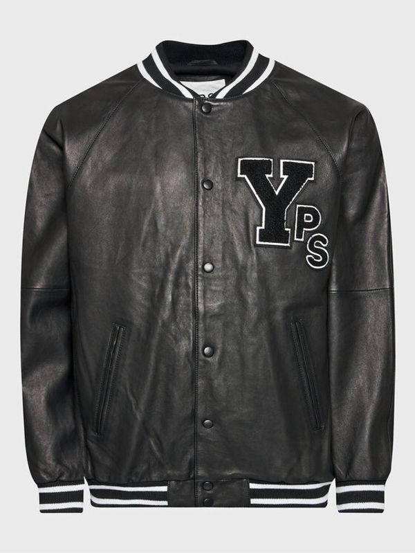 Young Poets Society Young Poets Society Кожено яке Axl Veg 107547 Черен Regular Fit