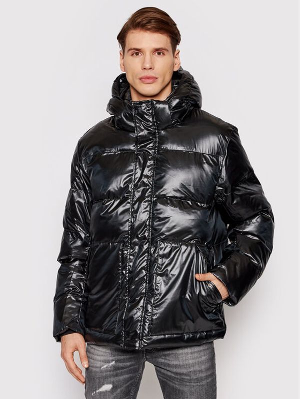Young Poets Society Young Poets Society Пухено яке Mika Light Shine 106496 Черен Regular Fit