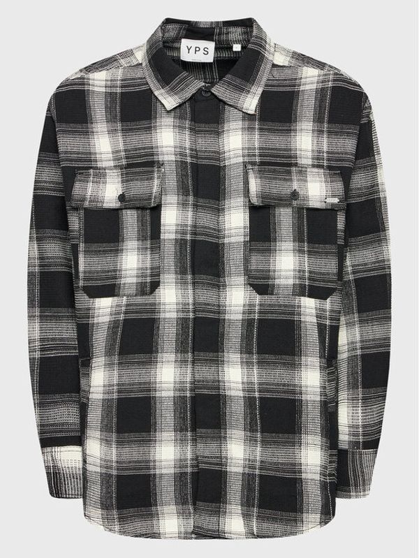 Young Poets Society Young Poets Society Риза Niko Check 107632 Черен Regular Fit