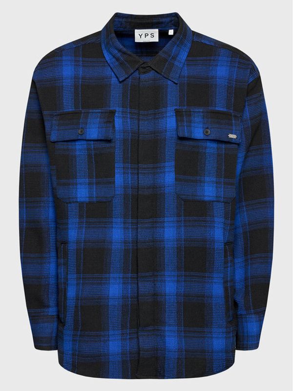 Young Poets Society Young Poets Society Риза Niko Check 107632 Тъмносин Regular Fit