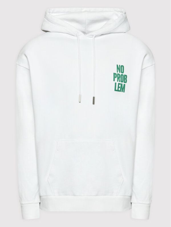 Young Poets Society Young Poets Society Суитшърт No Problem Joris 107071 Бял Regular Fit