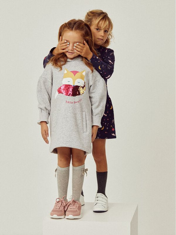 Zippy Zippy Ежедневна рокля 226-7907ZT Сив Regular Fit