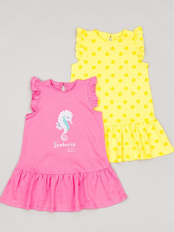 Zippy Zippy Комплект 2 рокли ZBGAP0501 23007 Цветен Regular Fit