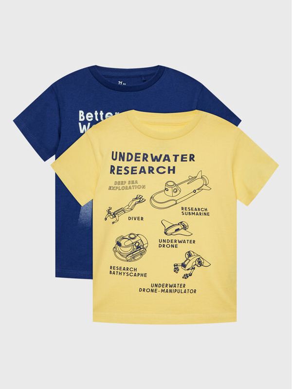 Zippy Zippy Комплект 2 тишъртки ZKBAP0303 23041 Тъмносин Regular Fit