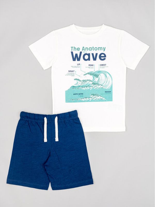 Zippy Zippy Комплект тишърт и панталонки ZKBAP0602 23012 Бял Regular Fit