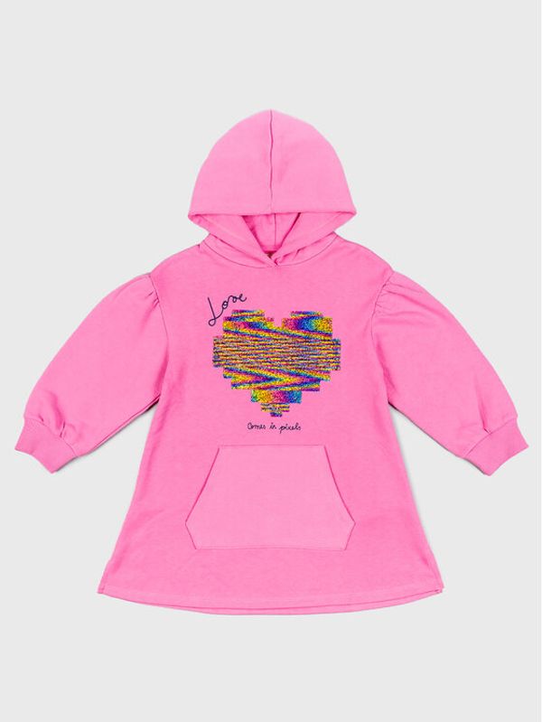 Zippy Zippy Плетена рокля 226-7904ZT Розов Regular Fit