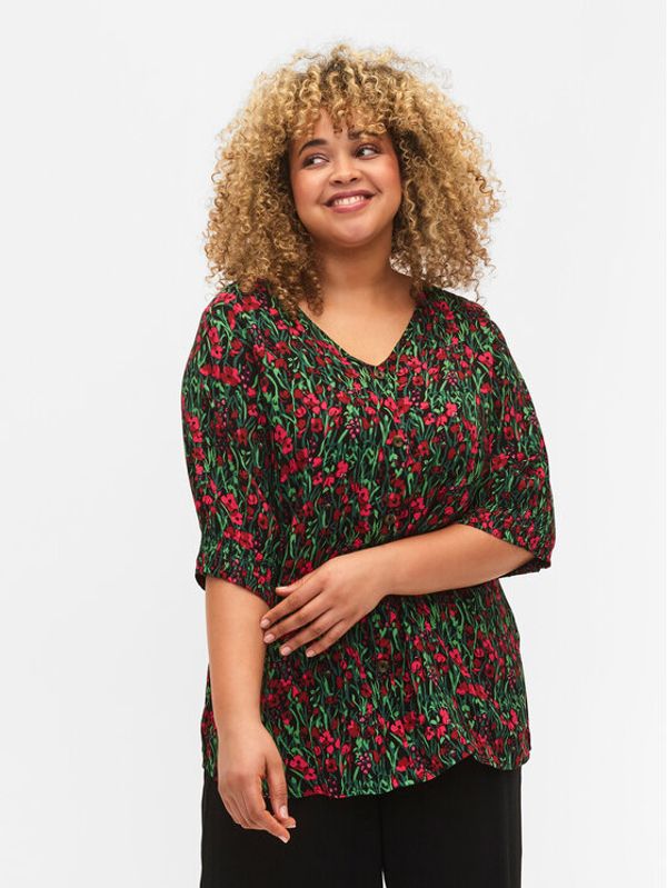 Zizzi Zizzi Блуза V00040O Черен Loose Fit